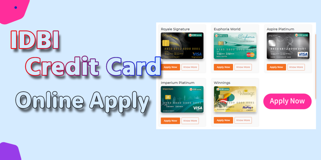 idbi net bank credit card apply online